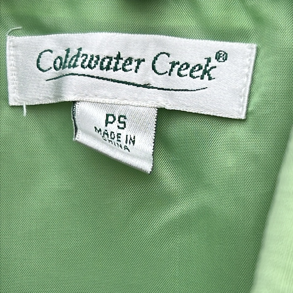 Coldwater Creek Seafoam Green Business Jacket Petite Small Office - Picture 2 of 11